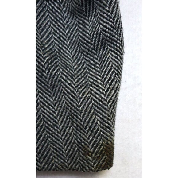 OAKTON - VINTAGE MEN'S GRAY HERRINGBONE BLAZER JACKET SPORT COAT - SIZE 42R - Picture 12 of 13